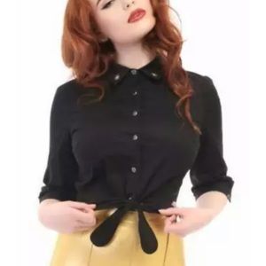 Collectif Atomic Star Tie Blouse